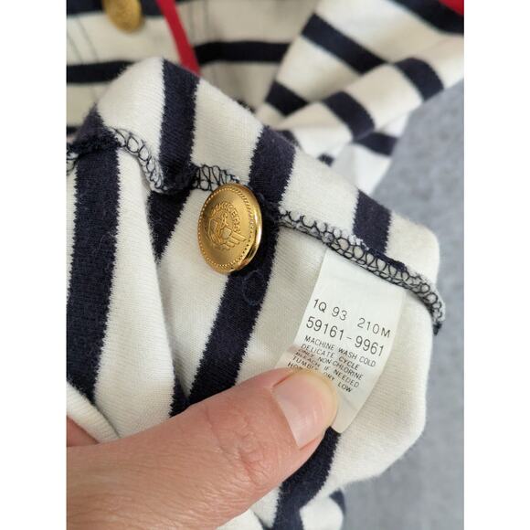 Dockers Cardigan Men’s 1X Black Vintage Golf Sweater with Blue Stripe V Neck - Picture 10 of 15